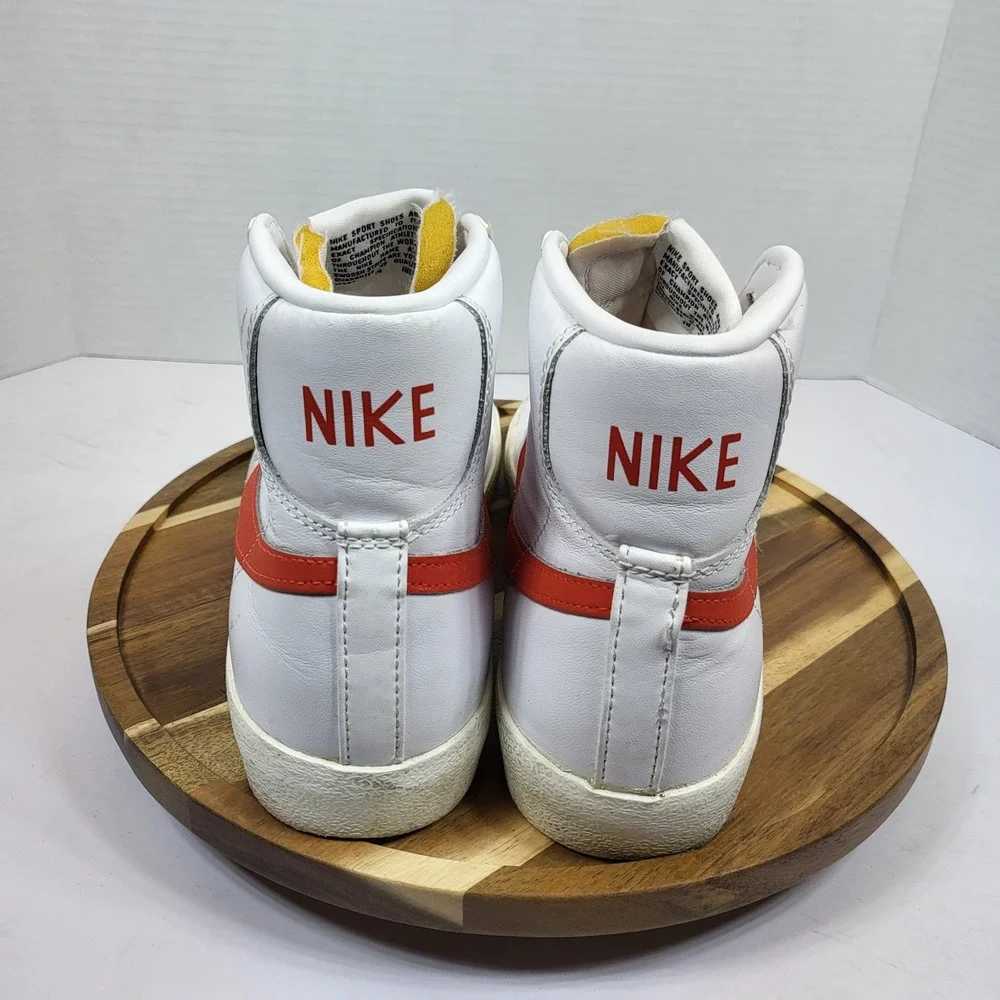 Nike Blazer Mid '77 Vintage Habanero Red White High Top Sneakers Women's Size 9